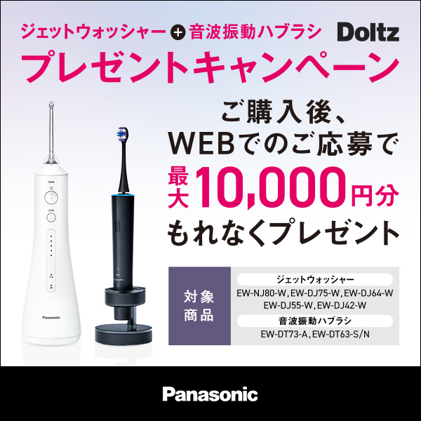 Panasonic EW-DJ75-W 口腔洗浄器 ジェットウォッシャー ドルツ【10段階