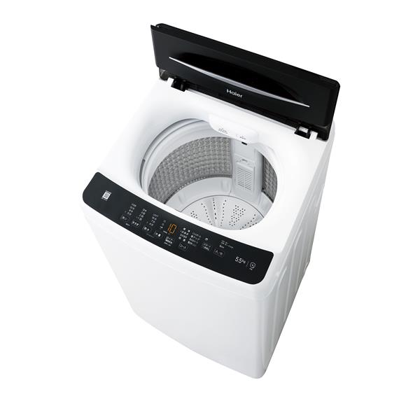 【美品】洗濯機　ハイアール　Haier JW-U55A(K) BLACKHaier